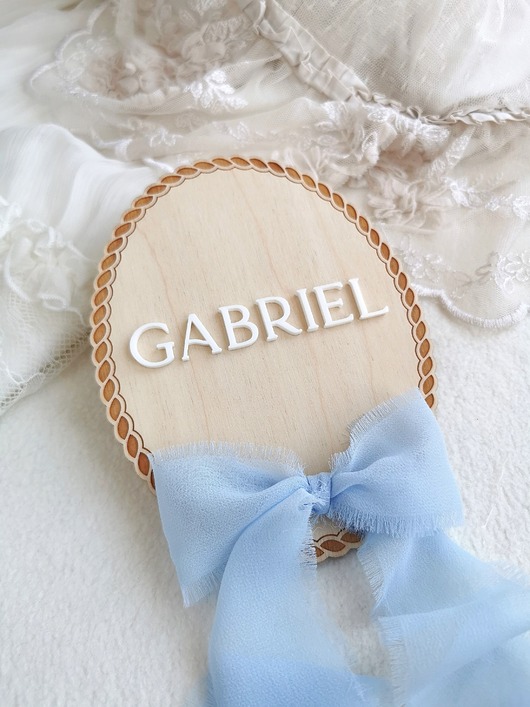 niemowlak - inne Tabliczka z imieniem, sesja noworodkowa, prezent dla noworodka