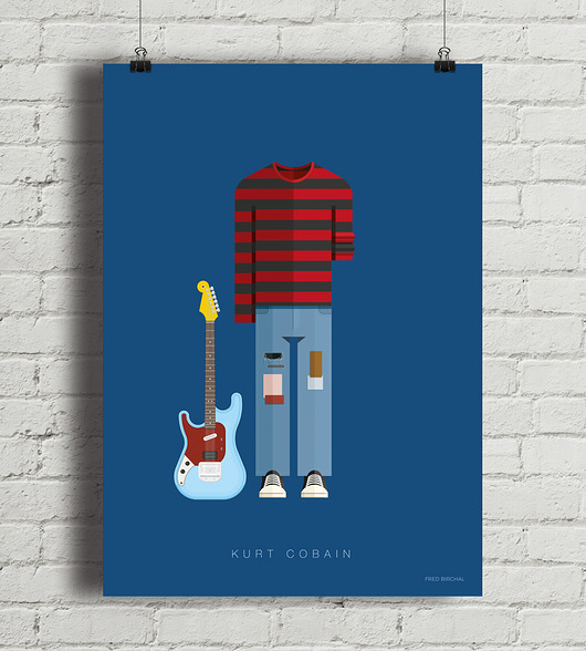 Plakat Kurt Cobain  minimalmill