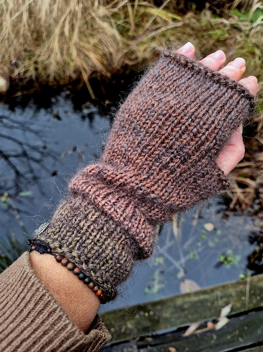 rękawiczki damskie Praliny / mitenki z kaszmirem