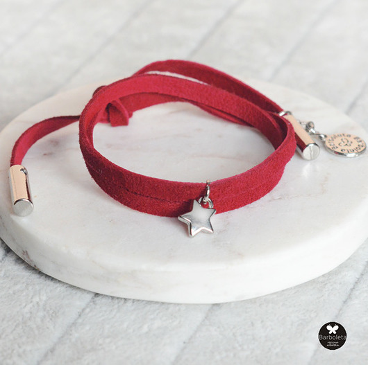 mini red star barboleta