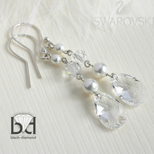Ślubne kryształ Swarovski Black Diamond