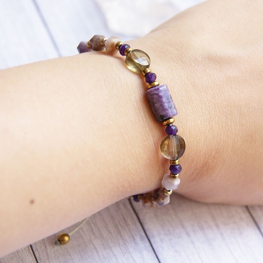 bransoletki z kamieni naturalnych Amulet - na depresję, lęki - czaroit :: vol.2