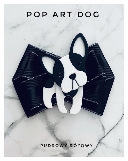 broszki Kolekcja Pop Art Dog Brosza z Buldogiem  1 szt