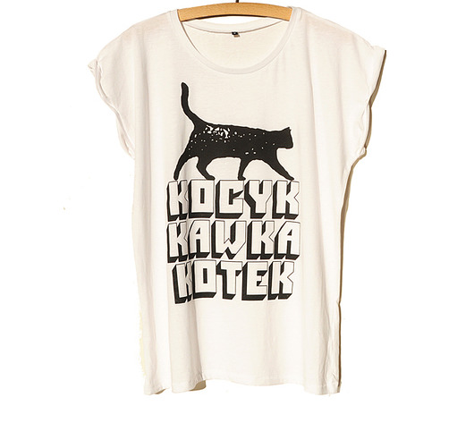 t-shirt damskie Kocyk, kawka, kotek, koszulka S, M, L