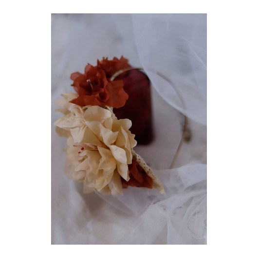 opaski do włosów Jedwabna opaska kwiaty