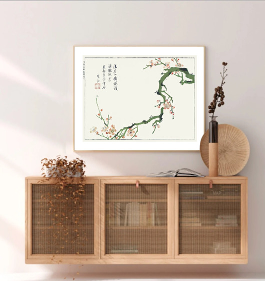 grafiki i ilustracje PLAKAT japoński, japandi dekoracja, obraz, grafika