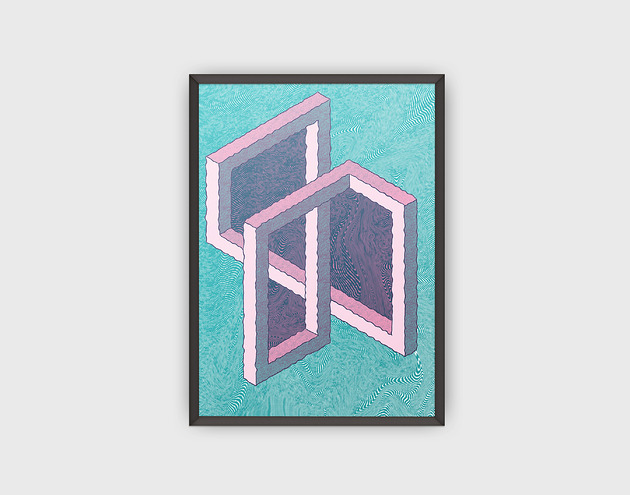 grafiki i ilustracje Plakat Impossible Shape