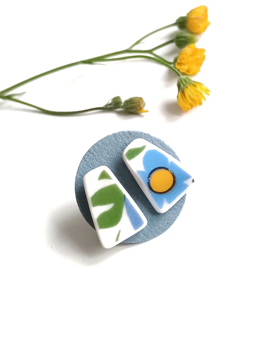 kolczyki ceramiczne Kolczyki ceramiczne kaszubskie