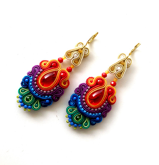 kolczyki soutache Sutaszowe kolczyki PUEBLA _ KOLEKCJA 2025