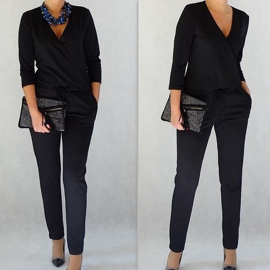 KOMBINEZON BIZNESOWY KOPERTOWY 34-38 MC Fashion