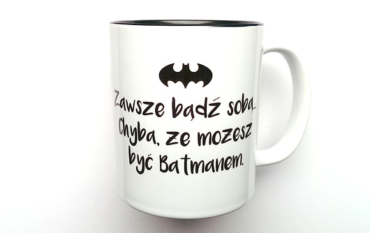 Kubek BATMAN z CZARNYM WNĘTRZEM FarrowDesign