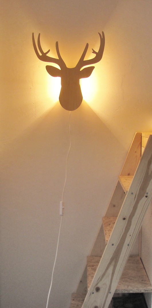Lampka Rogacza 2 na zamówienie 60/50 cm MASZYNA KREACJI