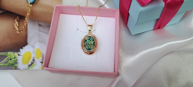 naszyjniki - inne Sekretnik Dzika Marchew na Zieleni