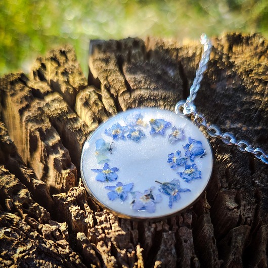 wisiory Wisiorek z niezapominajki