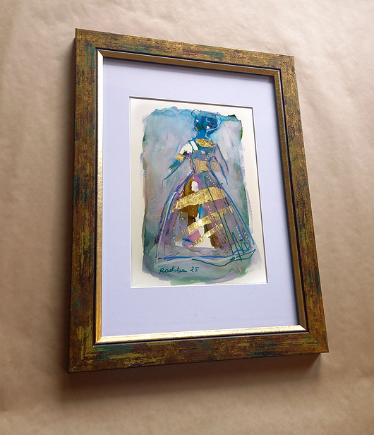 obrazy Lilka 89 - akwarela 16x24 cm unikat