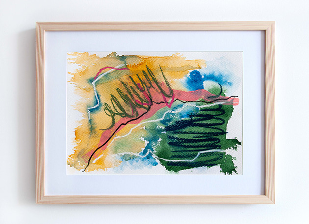 obrazy ORYGINAŁ - Stain No.14 - 15 x 21 cm
