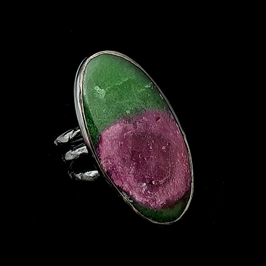 pierścionki srebrne Pierścionek rubin w zoisycie