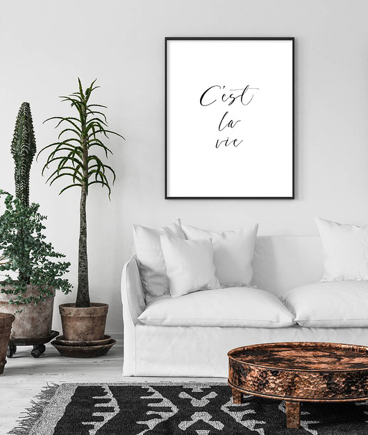 Plakat C'EST LA VIE muybien
