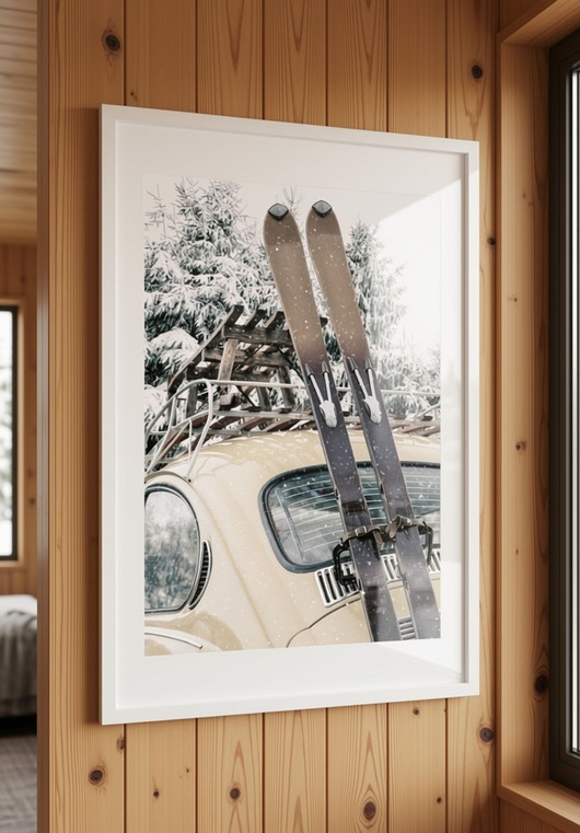 plakaty PLAKAT narty SKI zimowy vintage góry