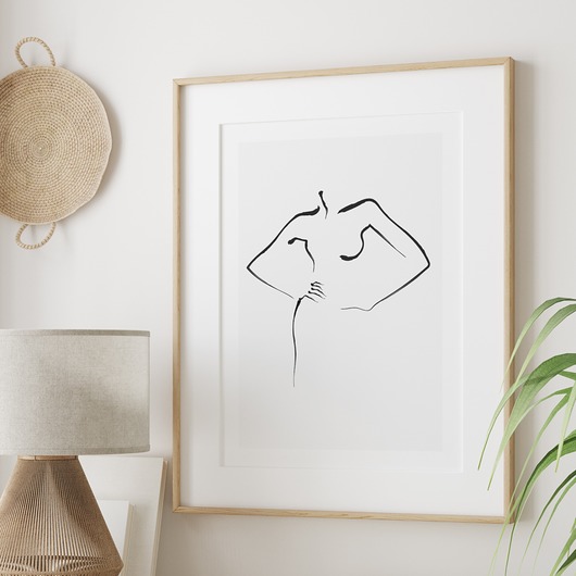 Plakat Szkic Kobiety Line art Sylwetka P407 TamTamTu