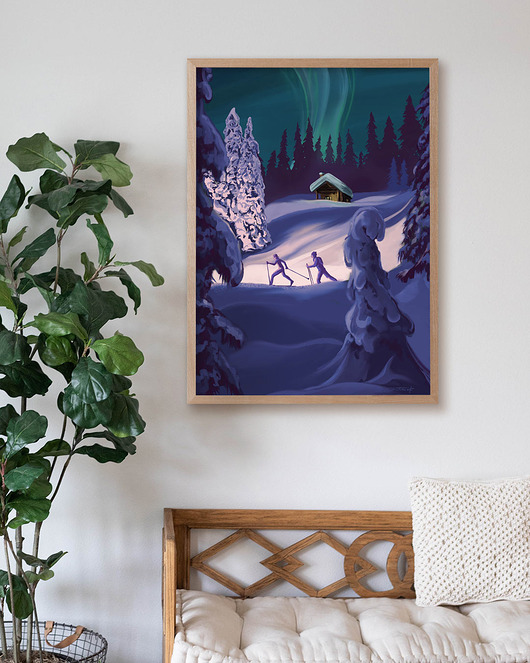 plakaty Plakat zorza polarna Aurora borealis