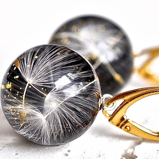 Kolczyki pozłacane hand-made Grol Jewellery