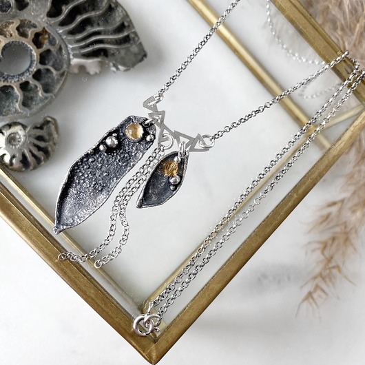 srebrne naszyjniki Jesienne zachody słońca