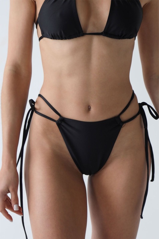 stroje kąpielowe i kostiumy kąpielowe damskie Perona Dół - Simple Black Dół kąpielowy bikini trójkąt