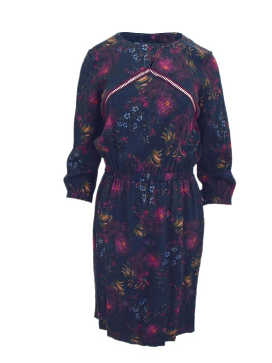 sukienki midi damskie Sukienka z autorskim drukiem