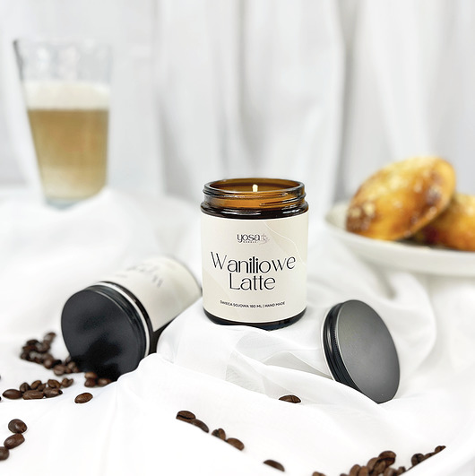 świece zapachowe Świeca Sojowa Waniliowe Latte 180 ml