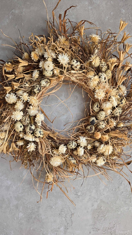 ozdoby wielkanocne Wianek dekoracyjny