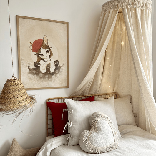 poduszki, poszewki - różne Poduszka Serce Boho Twist Naturalna