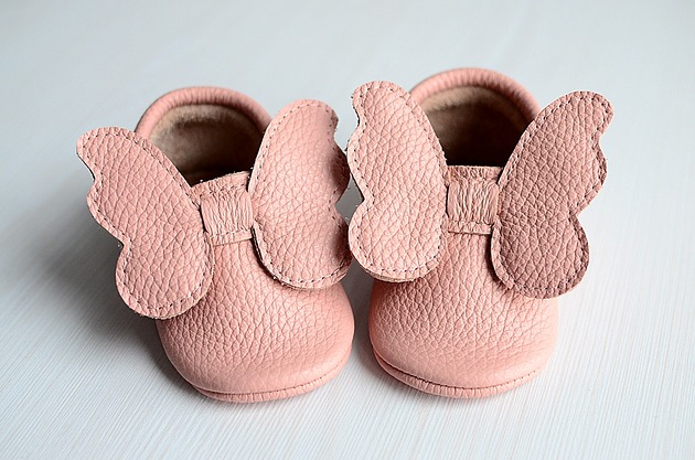 buty dziecięce Mokasyny (Pink Butterfly)