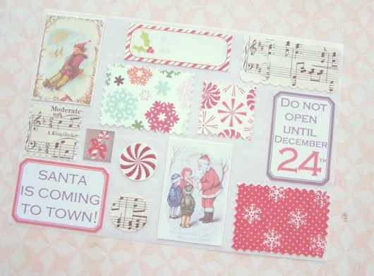 -50% Hello Santa - zestaw grubych naklejek Not Only Paper