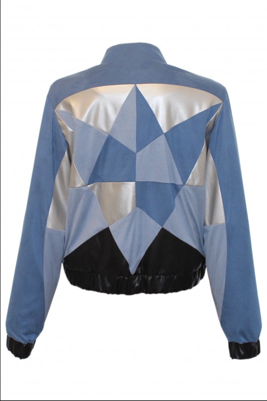 Bomber jacket Blue/Black EVA GRYGO