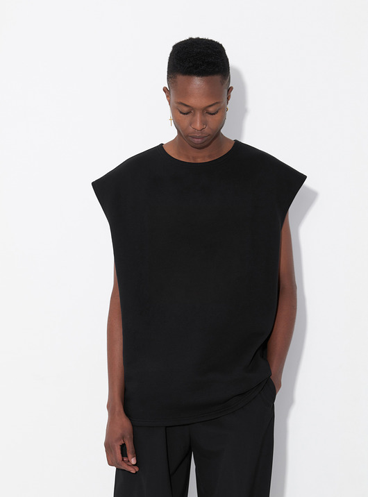 bluzy męskie Bezrękawnik oversize - bawełna organiczna