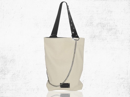 SHOPPER skóra naturalna JASNY BEŻ modeMania