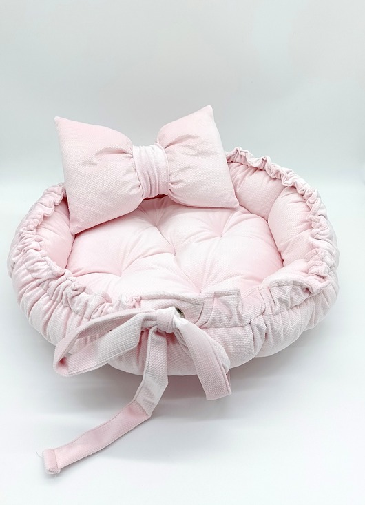 legowiska dla psów i kotów Legowisko VELZU 2w1 Pudrowy Róż