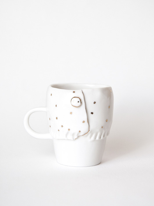 Filiżanka Espresso  W Koszuli w grochy Pangzi Ceramics