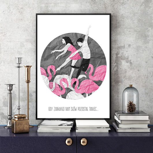 gdy zabraknie słów... art print a4 Parallel World
