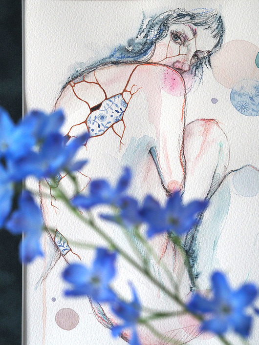 grafiki i ilustracje Kintsugi, 21x30 cm