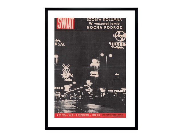 grafiki i ilustracje Oprawiona okładka czasopisma ŚWIAT 06/1961 fot. Roman Załuski