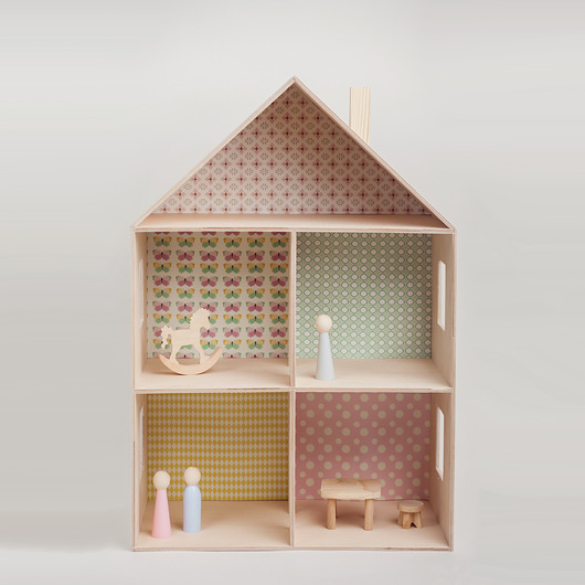 ECO DOMEK DREWNIANY dla LALEK skandynawski  tralala studio
