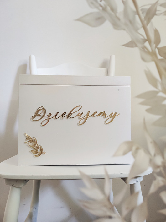 Ślub - inne Skrzynka na telegramy glamour