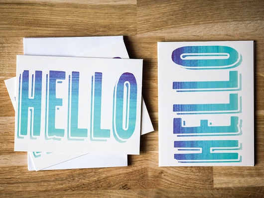 Kartki okolicznościowe typografia, 5 sztuk 71 Prints