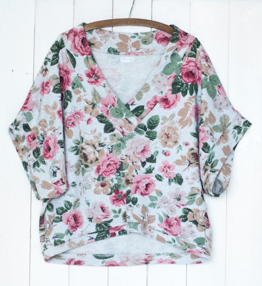 Bluza  KIMONO w róże willowwillow