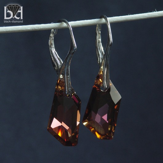 kryształ Swarovski copper Black Diamond