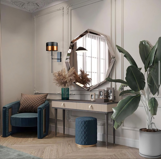 kinkiety Czarno-miedziany pałacowy kinkiet ścienny VADUZ GLAM w stylu glamour