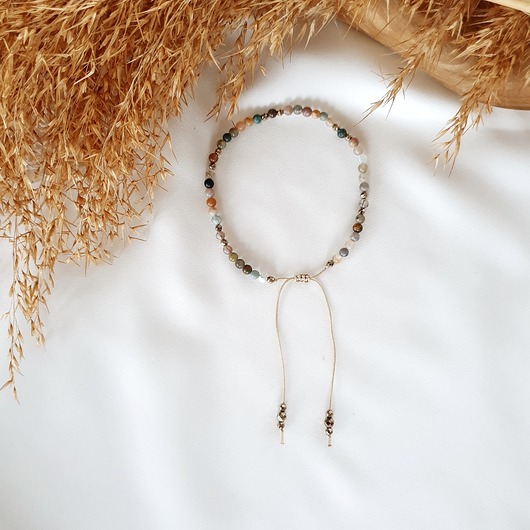 bransoletka z jaspisem LEI handmade 