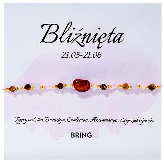 bransoletki z kamieni naturalnych Bransoletka znak zodiaku Bliźnięta